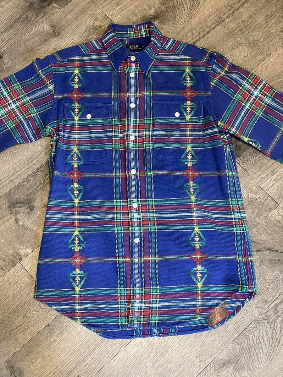 Polo Ralph Lauren Adirondack Flannel Southwestern Navajo Indian