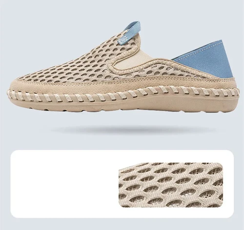 Summer Mesh Breathable Men's Shoes Lightweight Sneakers Footwear Comfy Slip-on - Picture 8 of 25