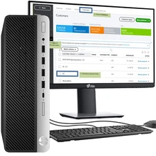 HP G5 Desktop PC i5-9500 64GB Ram 2TB SSD New 24" LED Built-in Wi-Fi Windows 11