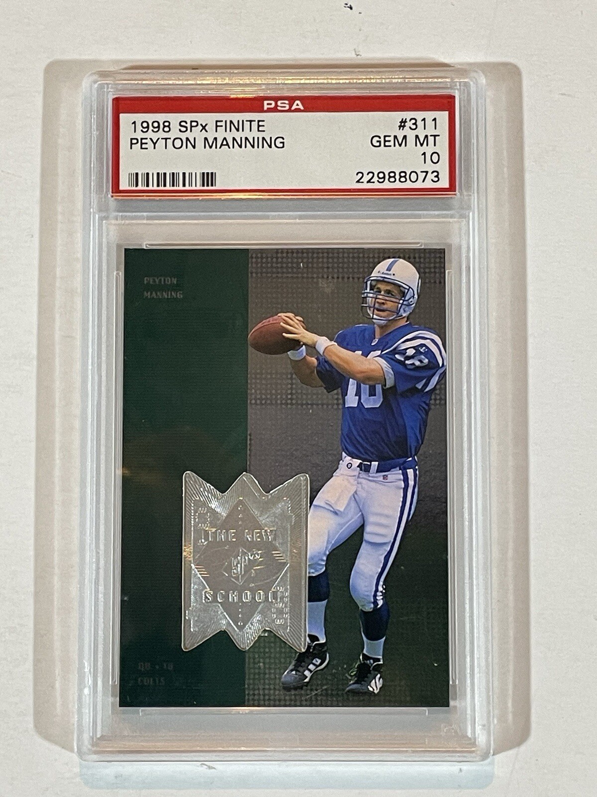 Peyton Manning SPx Finite #311 Base