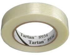  2 Rolls 3M 8934 1" x 60-yd Tartan Transparent Filament Tape