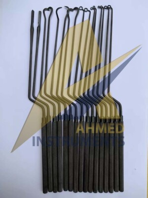 Hardy Pituitary Neuro Curettes Set Of 16 Surgical Instruments Transsphenoidal