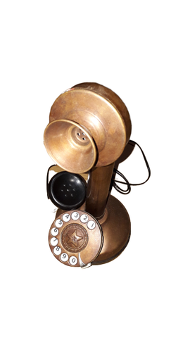 Brass Antique vintage Candlestick Telephone Kellogg Switchboard Operator Phone - Picture 4 of 4
