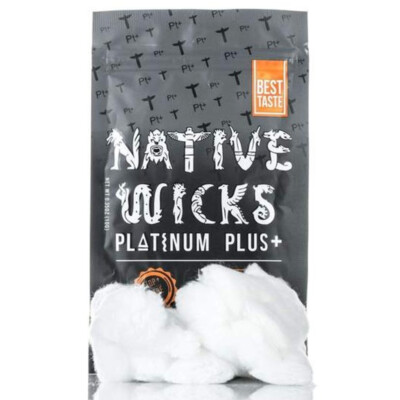 Native Wicks Platinum Plus + Watte 10g für Selbstwickler eZigarette