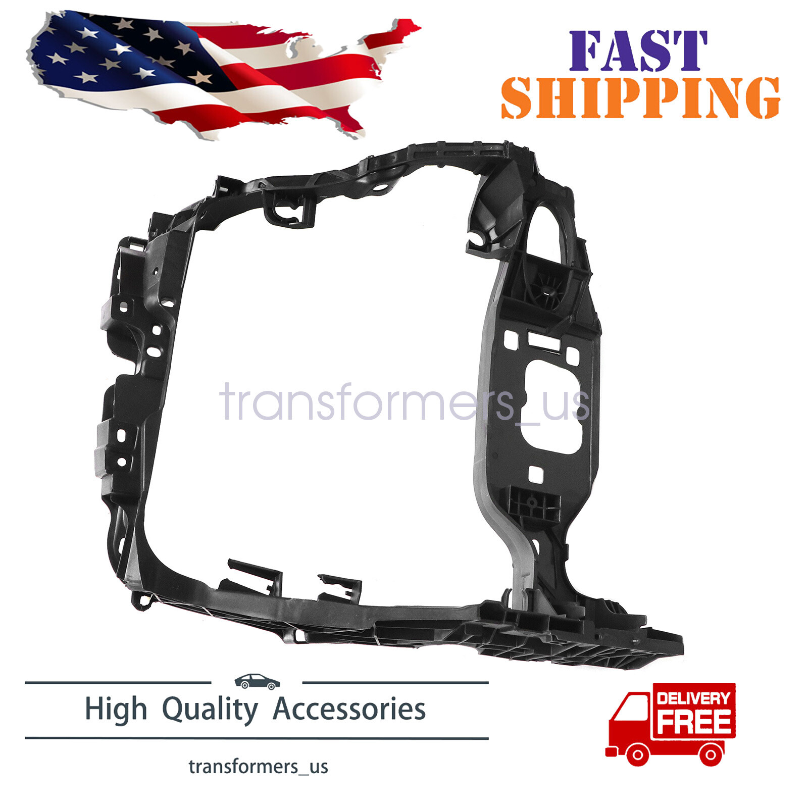 For Porsche Macan 15-18 Right Intermediate Radiator Support Assembly w/ bracket