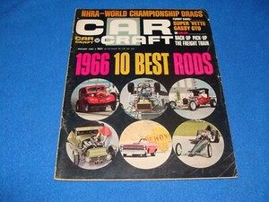 Car Craft Magazine  January 1967 Vol. 15 No. 1 Petersen  Vintage Issue Used