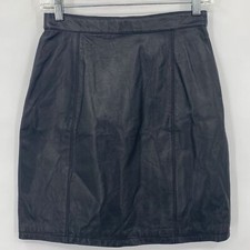 Vintage Wilson  s Leather Maxima 90s Y2K Mini Skirt 100 Leather Casual Size 8