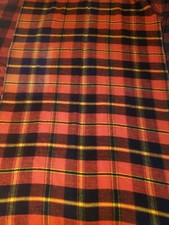 Vintage Acrylic Plaid Blanket 47x71 Read