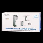 LogiLink Desktop PC computer mount, rotatable, for under desk and wall mouting