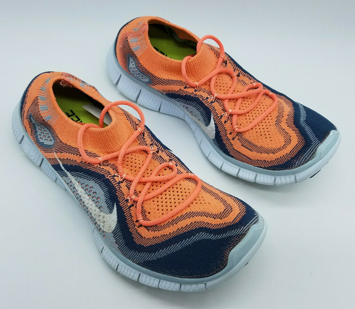 Nike Free 5.0+ Flyknit Womens Running Shoes Size 9 Atomic Pink Armory | eBay