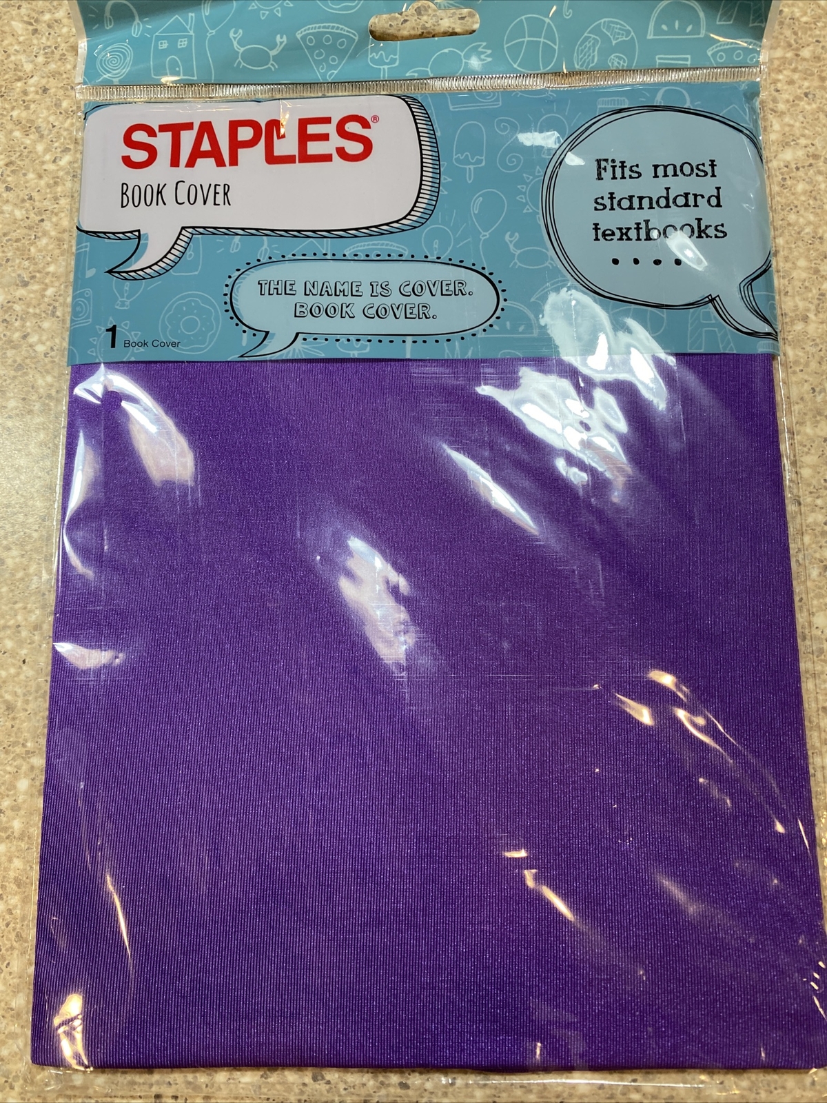 STAPLES BOOK COVER PURPLE 45014 FITS STANDARD TEXTBOOKS eBay
