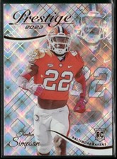 2023 Panini Prestige XTRA Points Diamond #380 - Trenton Simpson - Ravens Rookie