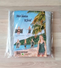 Mallorca-Kleid Strand/Sommerkleid Mini Träger Wickelkleid Ontour" silver glitzer