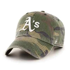 Oakland Athletics '47 Brand Mens Logo Camo Clean Up Hat