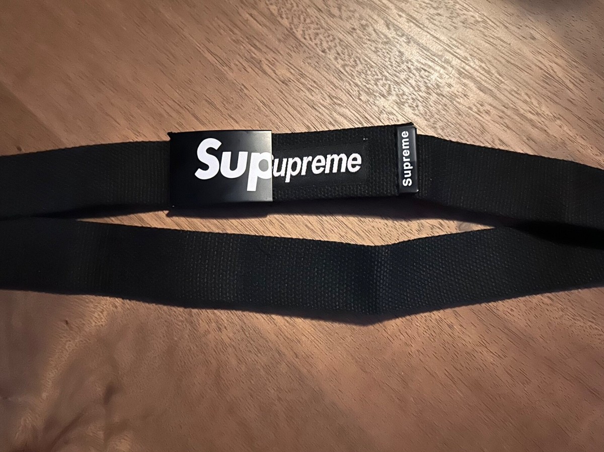 🆂 SUPREME Unisex Web Belt Metal Buckle (Black) • Limited 🆂 SUPREME Unisex Web Belt Metal Buckle (Black) • Limited