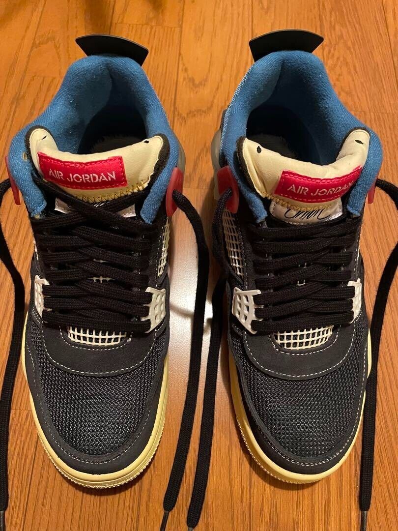 Authentic Nike Air Jordan 4 Union LA Retro Off Noir Black Authentic Nike Air Jordan 4 Union LA Retro Off Noir Black