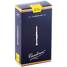 Vandoren V21 Eb Clarinet Reeds Strength 2.5 Box of 10