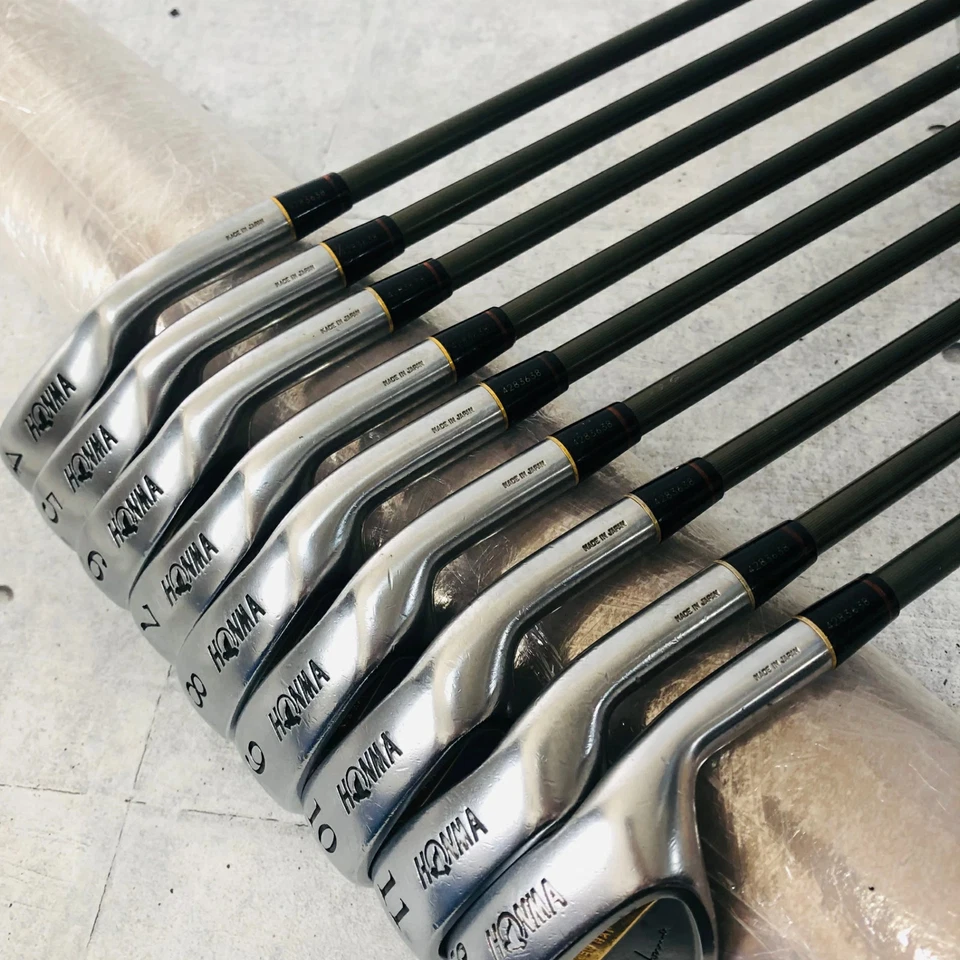 HONMA LB-606 4S Iron Set 4-S 9pcs New Super Light Titanium Carbon 4S/R1 #AB18029 - Image 4 of 4