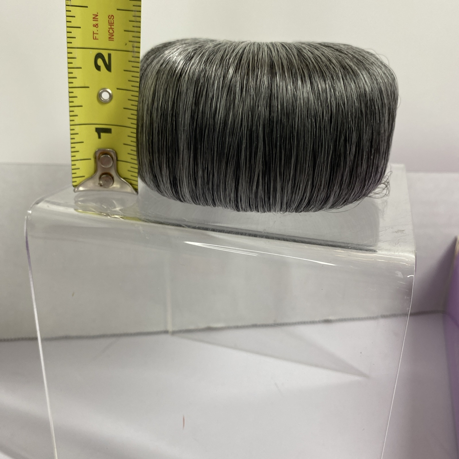 Afro Beauty Bobble Bubble Hair Bun Gray Black Color