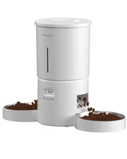 Dual Automatic Cat Feeder 2 Cats,6 Meals/Day,12 Portions/Meal,4.2L Dual Power...