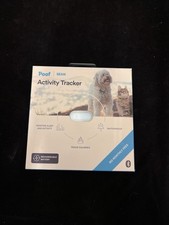 Poof Bean Activity Tracker, cat/dog, monitor sleep and activity, blue, new