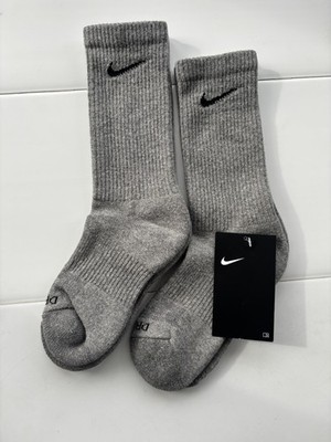 Nike Everyday gepolsterte Crew-Baumwollsocken klein 2-5 UK Geschenk Frau Kinder Junior 