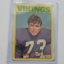 Topps 1972 Ron Yary #104 Rookie Minnesota Vikings NFL Football Card. rookie card picture
