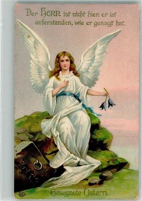 38152644 - Engel ueber dem Grab Christi E.A.S. Ostern 1909
