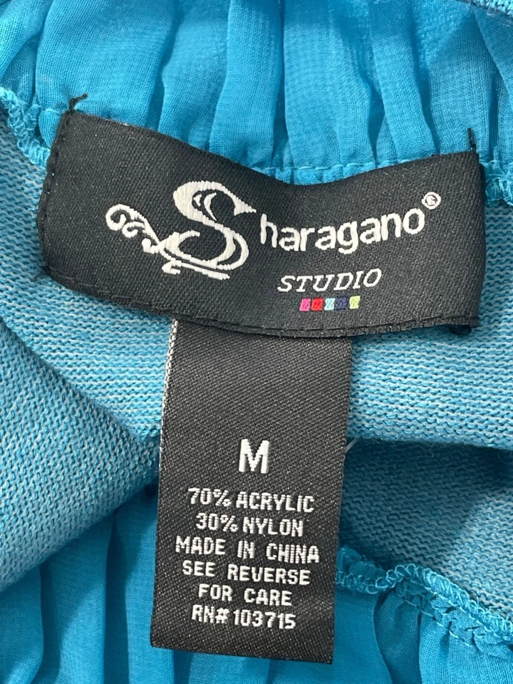 Suéter sin mangas Sharagano Studio vintage años 90 talla mediana nuevo azul sin existencias NUEVO Foto 4 de 4