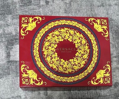 Versace Eros Flame Set | Duschgel 50ml + After Shave Balm 50ml + Box | NEU