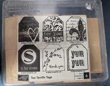 Two Terrific Tags - Stampin Up 2006 Stamp Set - NEW 