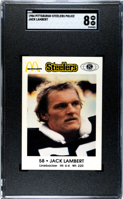 1984 Pittsburgh Steelers Police Jack Lambert SGC 8