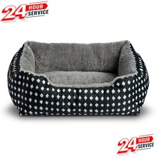 Cuddler Small Dog or Cat Bed, Black 19" X 15"