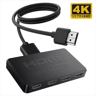 1 in 4 out HDMI Splitter Verteiler 4K 3D 4K@30Hz 1080p@60Hz Ultra HD Adapter