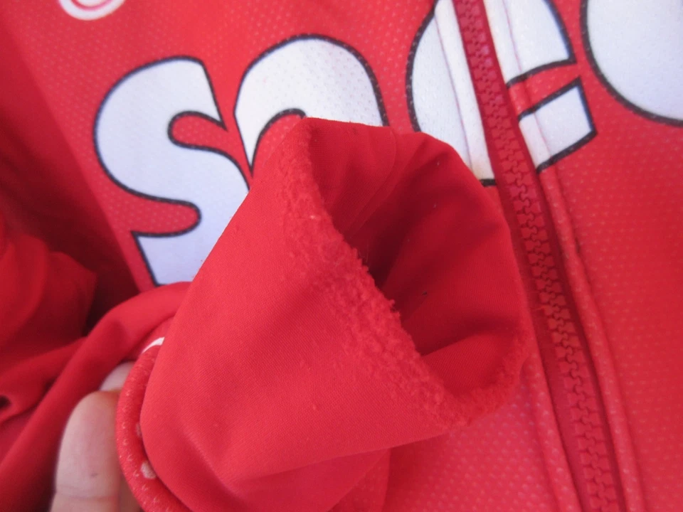 Veste cycliste SAECO CANNONDALE KAPPA rouge giacca felpa jacket M - Photo 4/4