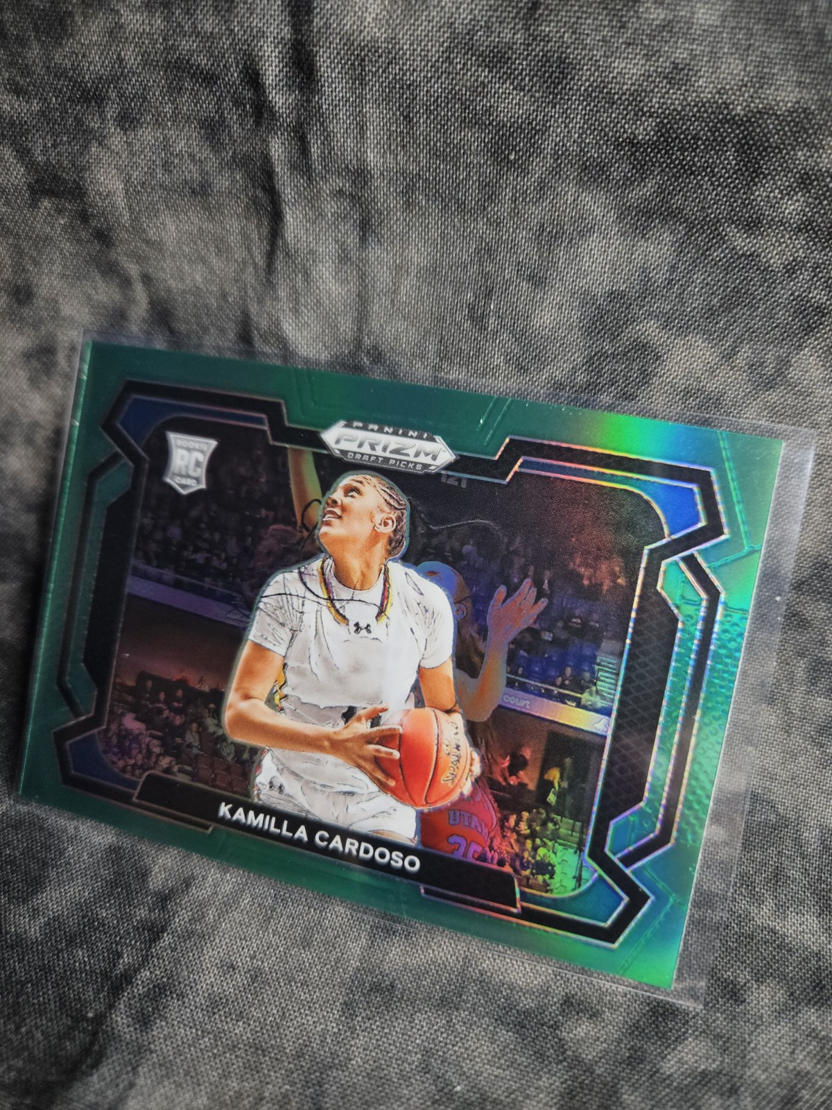 2024 Panini Prizm Draft Picks - Kamilla Cardoso #59 Green Prizm Variations (RC)