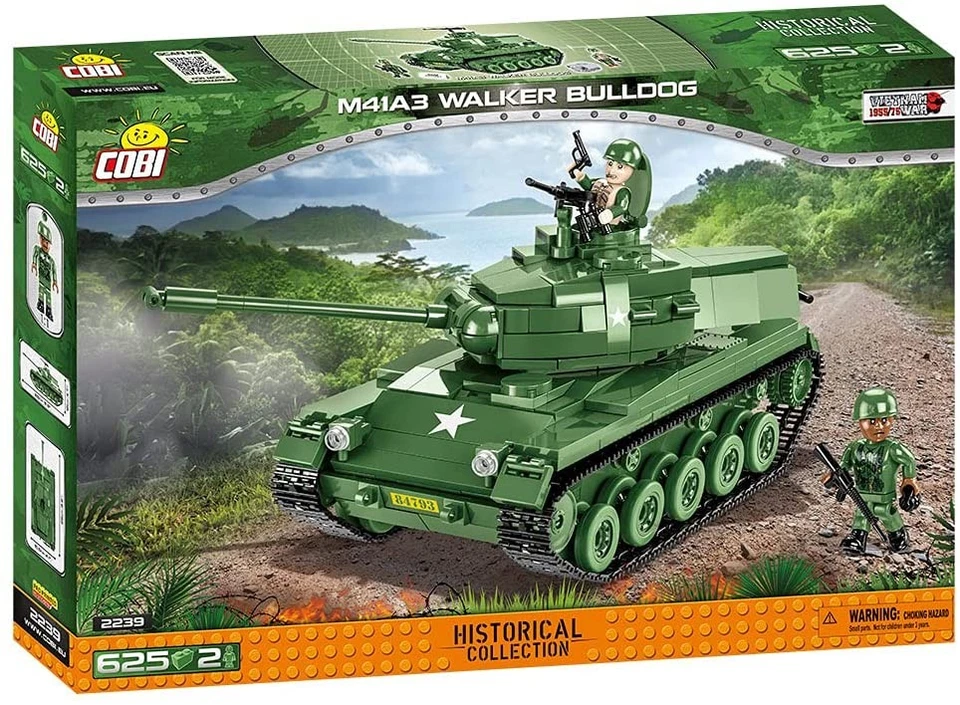 COBI M41A3 Walker Bulldog, Green, 0.25 x 0.25 x 0.25 cm - Image 2 of 4