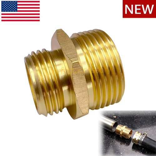 New Garden Hose Connector 3/4โ GHT Male x 1โ NPT Male Brass Pipe Fitting Adapter