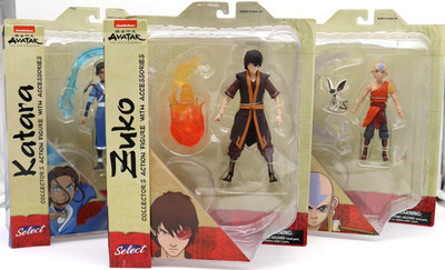 Avatar Last Airbender Complete Series 1 Diamond Select Toy Aang/Zuko/Katara