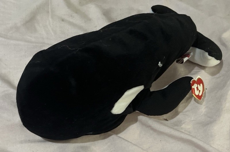 TY PILLOW PAL - 1997 - TIDE THE WHALE - NEW WITH TAG
