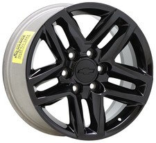 18 Chevrolet Silverado 1500 Trail Boss Gloss Black Wheel Rim Factory Oem 5911 18 Chevrolet Silverado 1500 Trail Boss Gloss Black Wheel Rim Factory Oem 5911