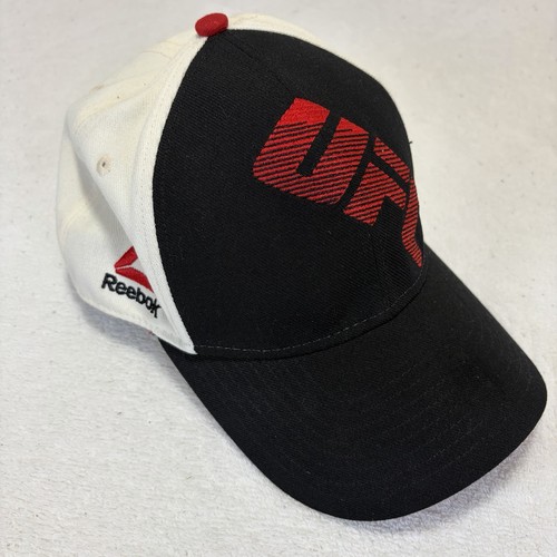 Reebok UFC Flexfit MMA Cap White Black Red Embroidered Logo Size L/XL Hat