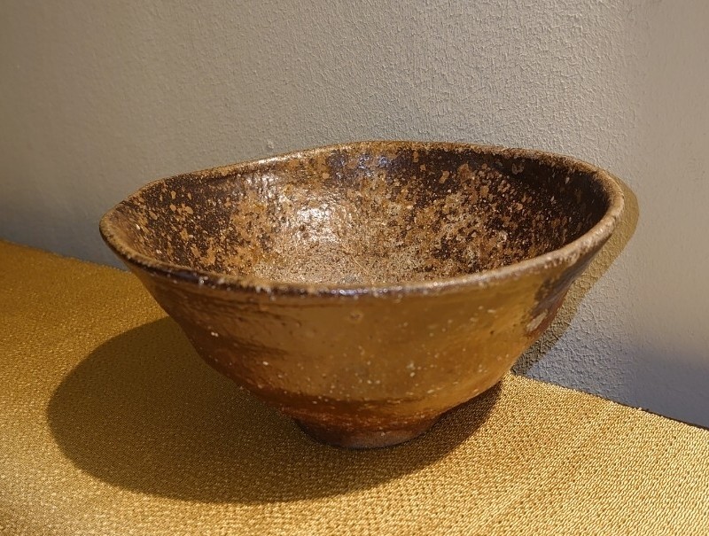 Bizen Ware Tea Bowl Handcrafted 8cm Vintage Used Ceramic Pottery