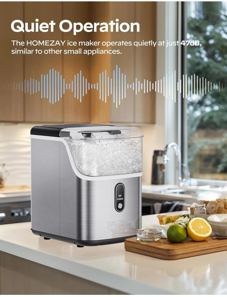 Nugget Eismaschine Arbeitsplatte, HOMEZAY Kiesel mit weichem Kauartikel...  - Bild 2 von 4