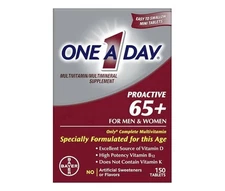 One A Day Proactive 65 Plus Multivitamins Supplement (150 Tablets) Men Women 65+