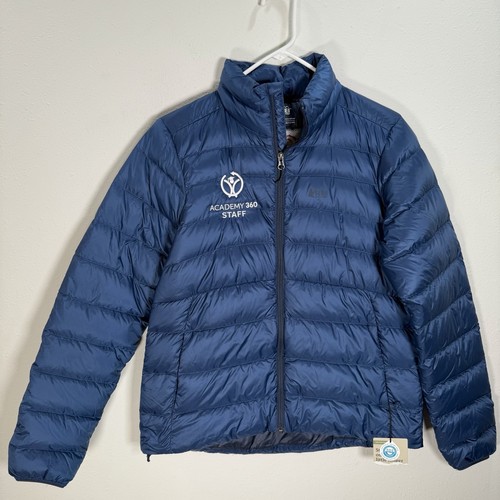 NWT REI Co-op 650 Down Jacket - Women's Sz Medium Blue *School Logo*