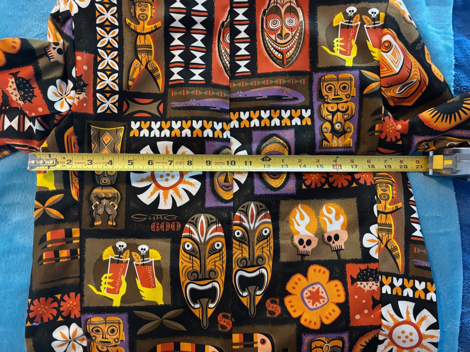 SHAG 600 NEW TIKI JACKET SZ 42 BLAZER LIMITED EDITION TEE-KI TOGS SANDWICH ISLES