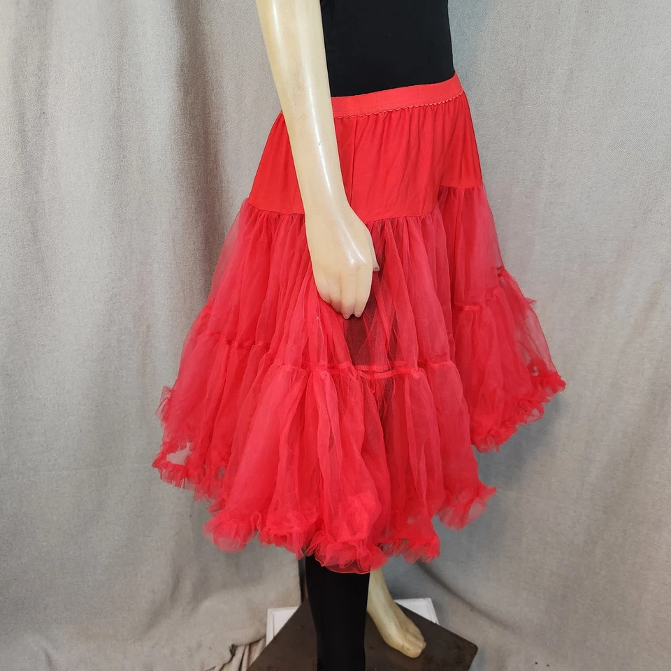 Falda Enagua Roja Tatyana XL GRANDE Pirata Cancán Salón Disfraz NUEVO Foto 2 de 4