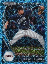 2021 Panini Prizm Draft Picks #PDP81 Dominic Hamel Carolina Blue Velocity Prizm