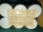 Budweiser Thermo Coasters Set of 6 Red/White Plastic Breweriana Koozies — photo 5